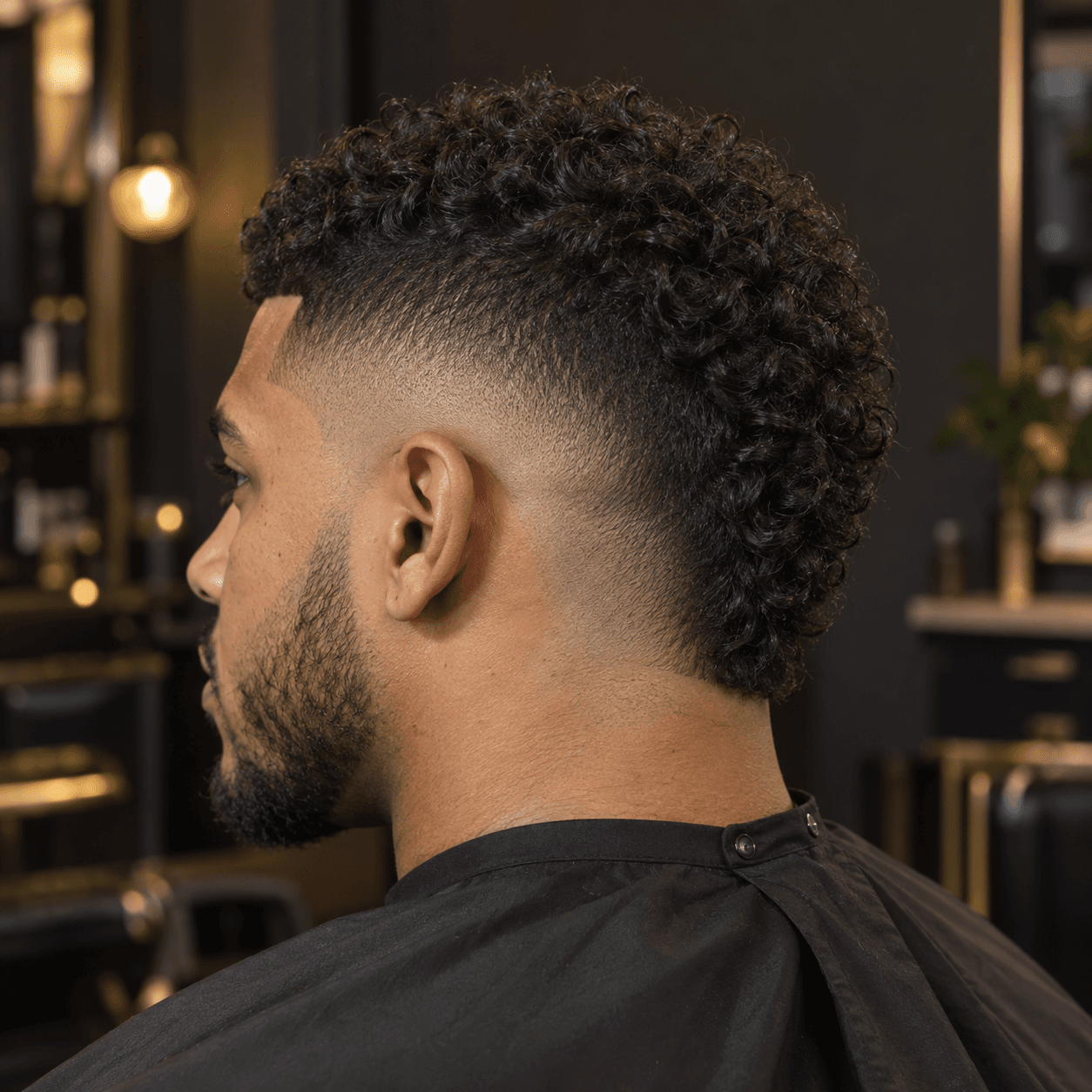 Burst fade · Curly mohawk haircut inspiration