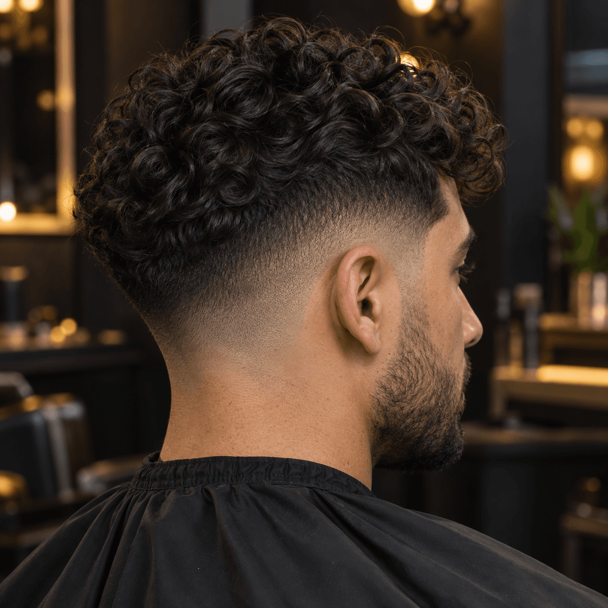 Mid fade · Curls haircut inspiration