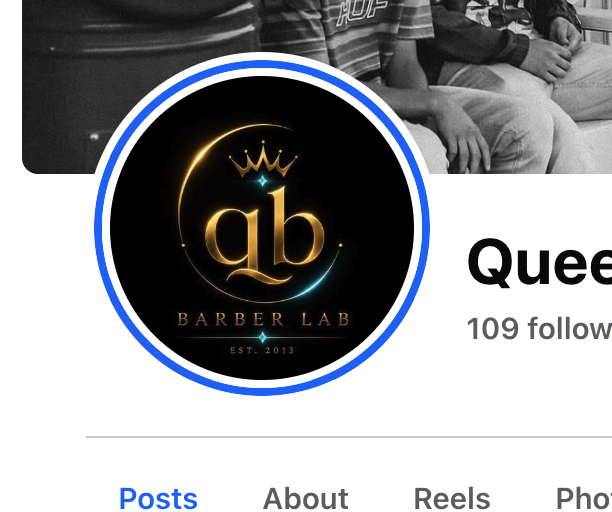 Queen B The Barber Barber Lab logo